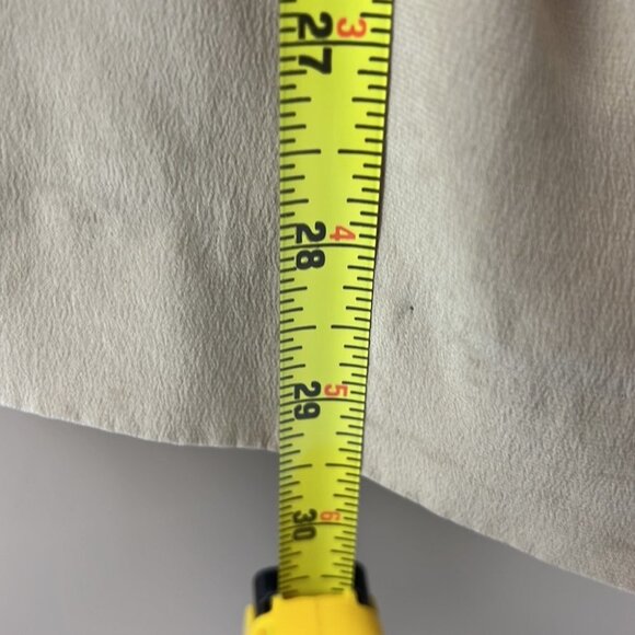 Lightweight 100% Silk Beige Blazer Jacket - Picture 9 of 11